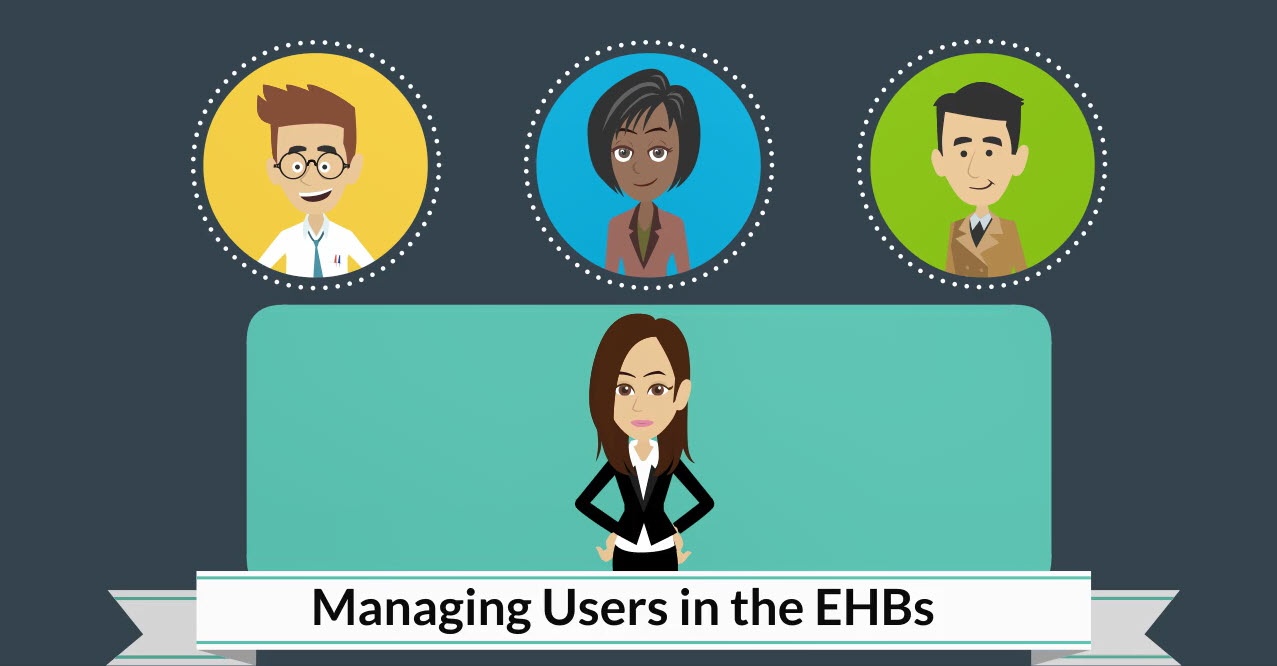 Image and Shortcut to Managing Users in the EHBs