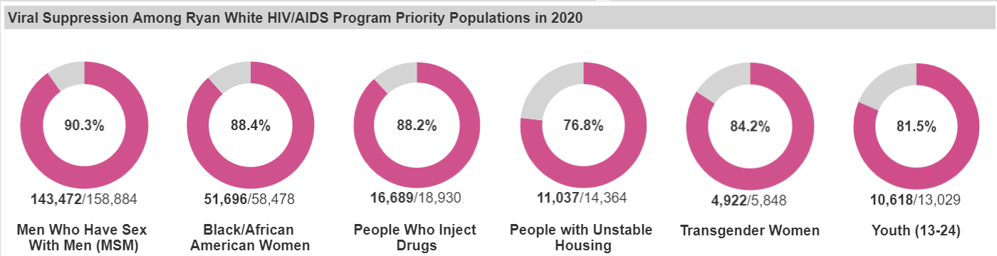Screenshot of Outcome Measure among Priority Populations
