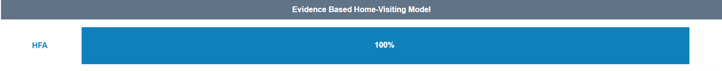 Screenshot of the Evidence Based Home Visiting Model Dashboard Visualization