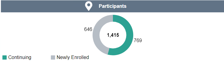 Screenshot of the Participants Dashboard Visualization