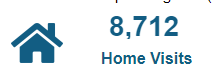 Screenshot of the Home Visits Dashboard Visualization