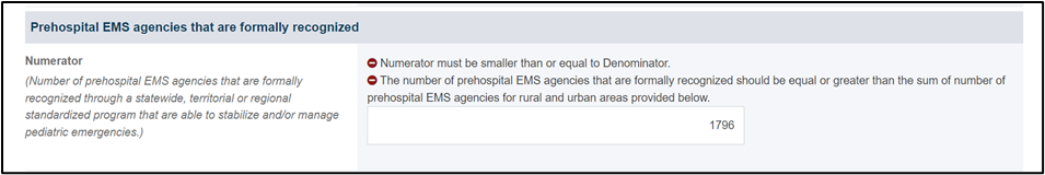 Screenshot of ems agencies formally recognized