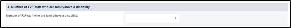 Screenshot of number of f2f