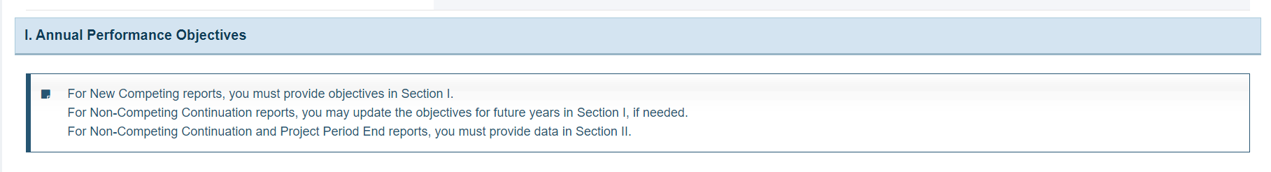 Screenshot of Section 1