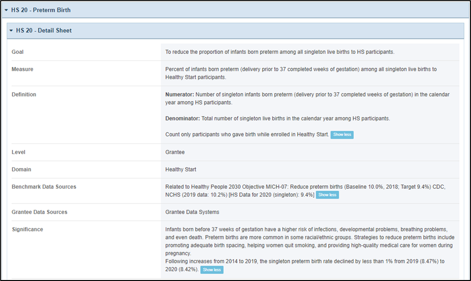 screenshot of details sheet