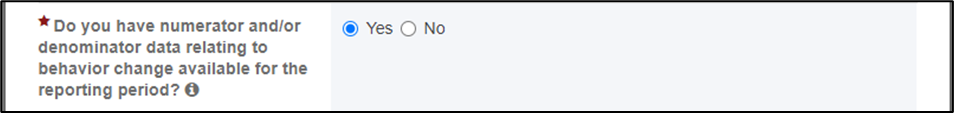 screenshot of yes or no selection