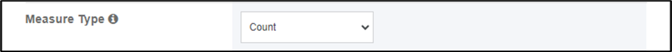 screenshot of Measure type