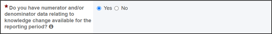 screenshot of yes or no selection