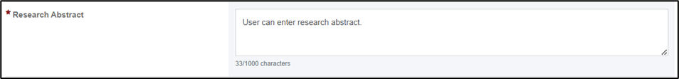 screenshot of research abstract