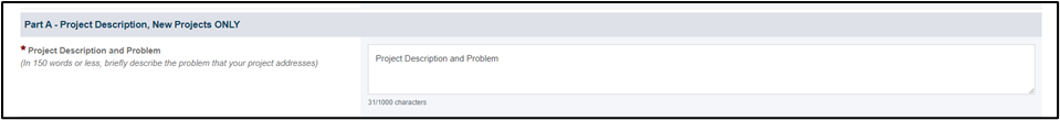 Part A screenshot of Part A