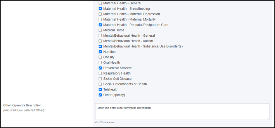 screenshot of keywords 2