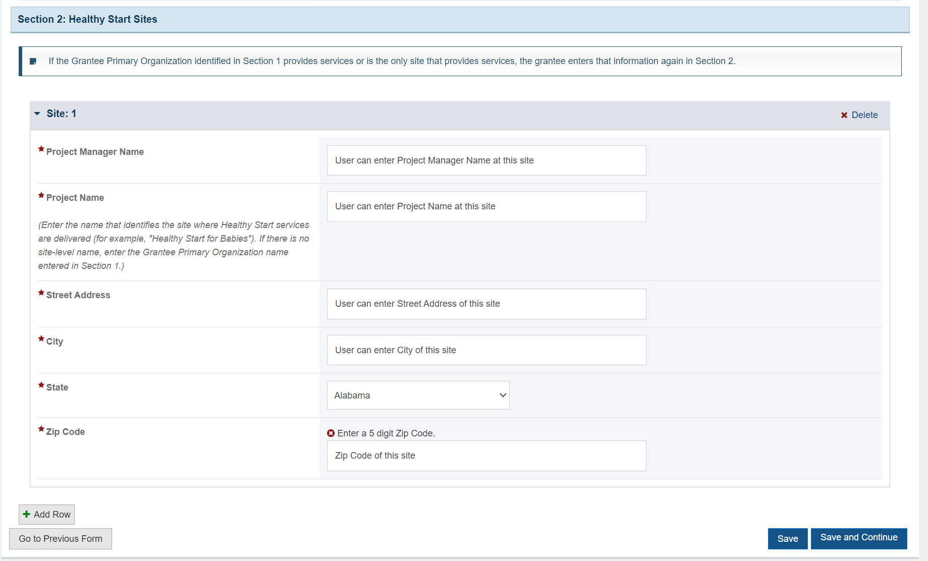 Screenshot of section 2