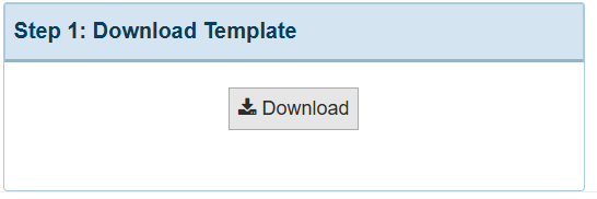 EHBs KB for Grantees > Former Long-Term Trainees Form > 8. FLTT-New.png (Step 1 Download Template section) Screenshot of the Step 1 Download Template section