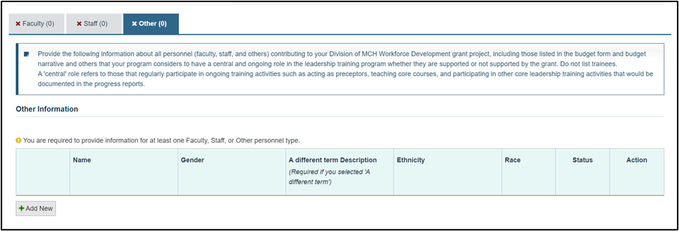EHBs KB for Grantees > Faculty & Staff Form > image-2024-5-6_11-11-18-1.png (Other Tab) Screenshot of Other Tab