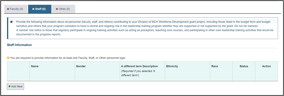 EHBs KB for Grantees > Faculty & Staff Form > image-2024-5-6_11-8-27-1.png (Staff sheet) Screenshot of Staff sheet