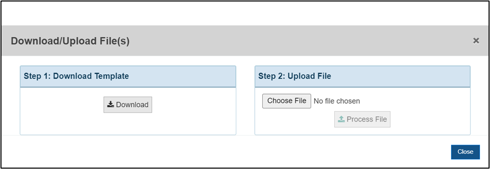 Screenshot of Download upload files option