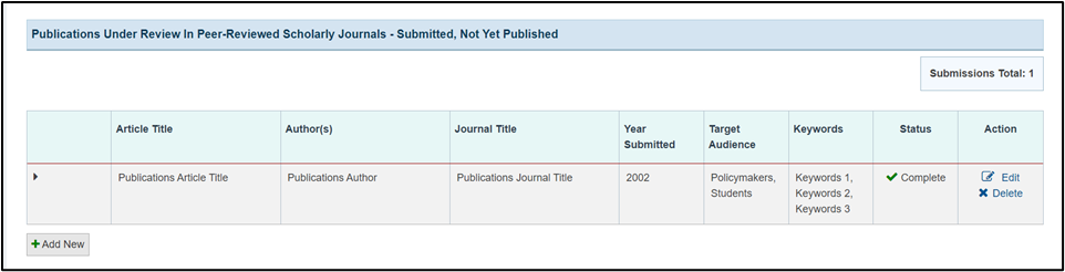 Screenshot of Add new option button 2