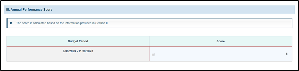 EHBs KB for Grantees > Training Form 2 > image-2024-6-21_8-58-48-1.png (Annual performance score) Screenshot of Annual performance score