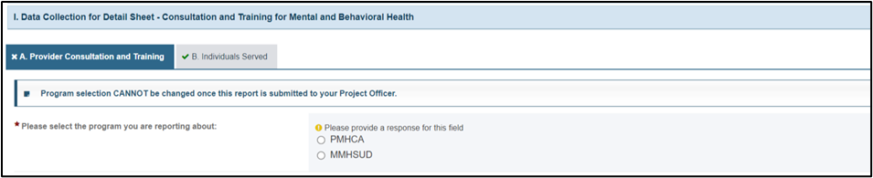 Screenshot of Data collection for detail sheet part 2