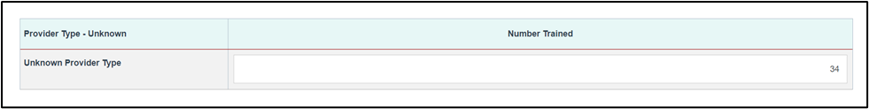 Screenshot of Provider type unknown