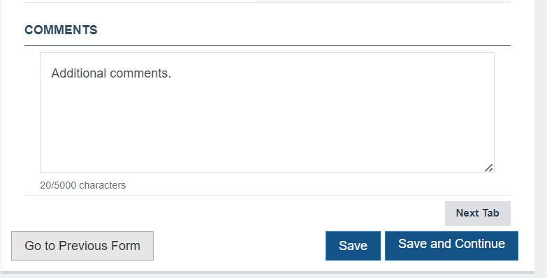 Screenshot of First comment section