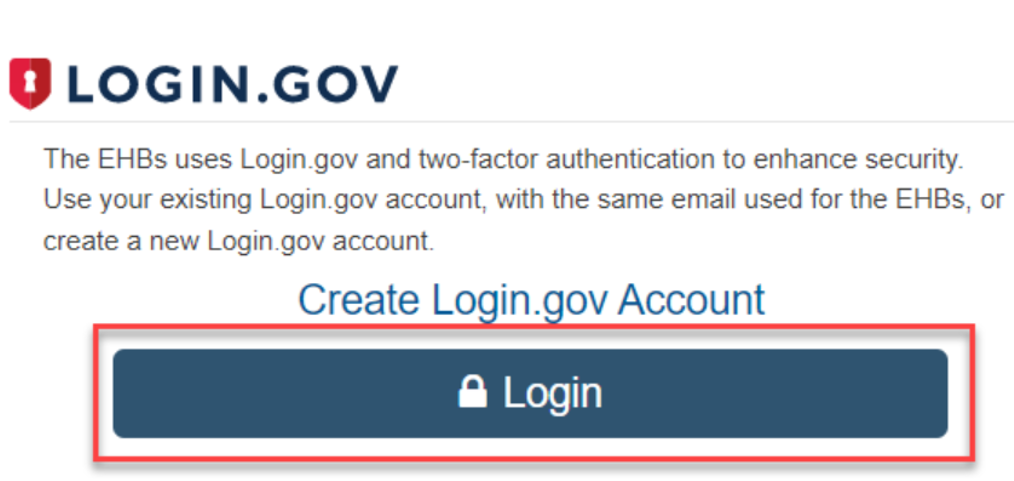 Screenshot of Login.gov screen