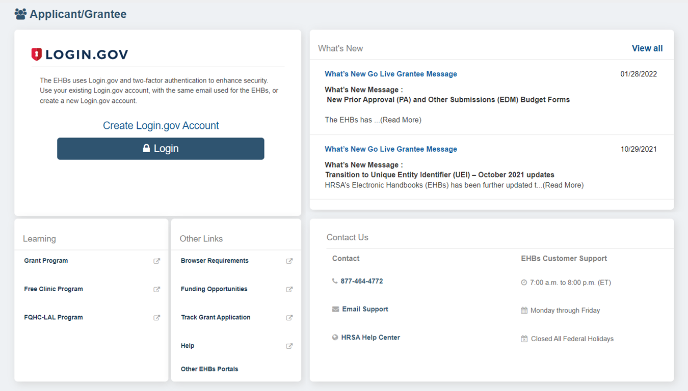 screenshot login.gov login page