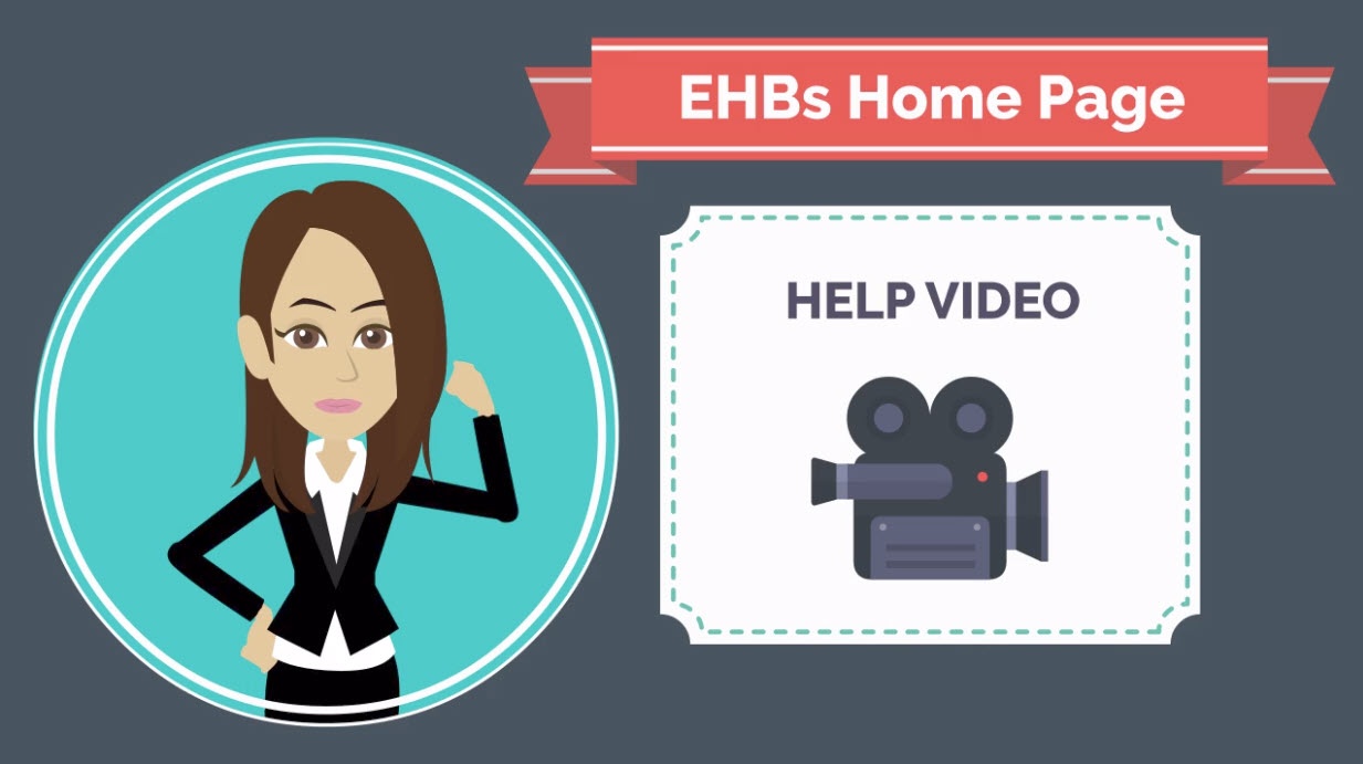 EHBs Home Page and Navigation Help Video