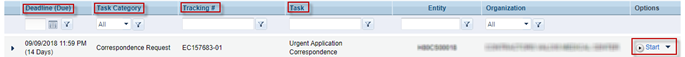 Screenshot of accessing the Pending Tasks list