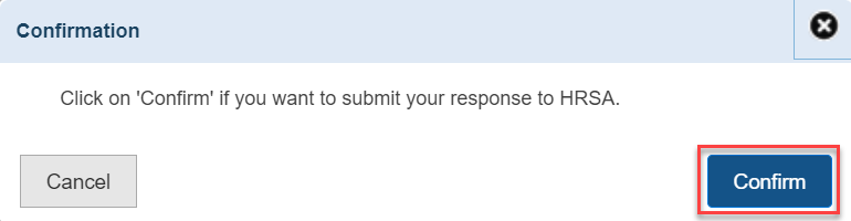 Screenshot of the Request Extension Confirmation window